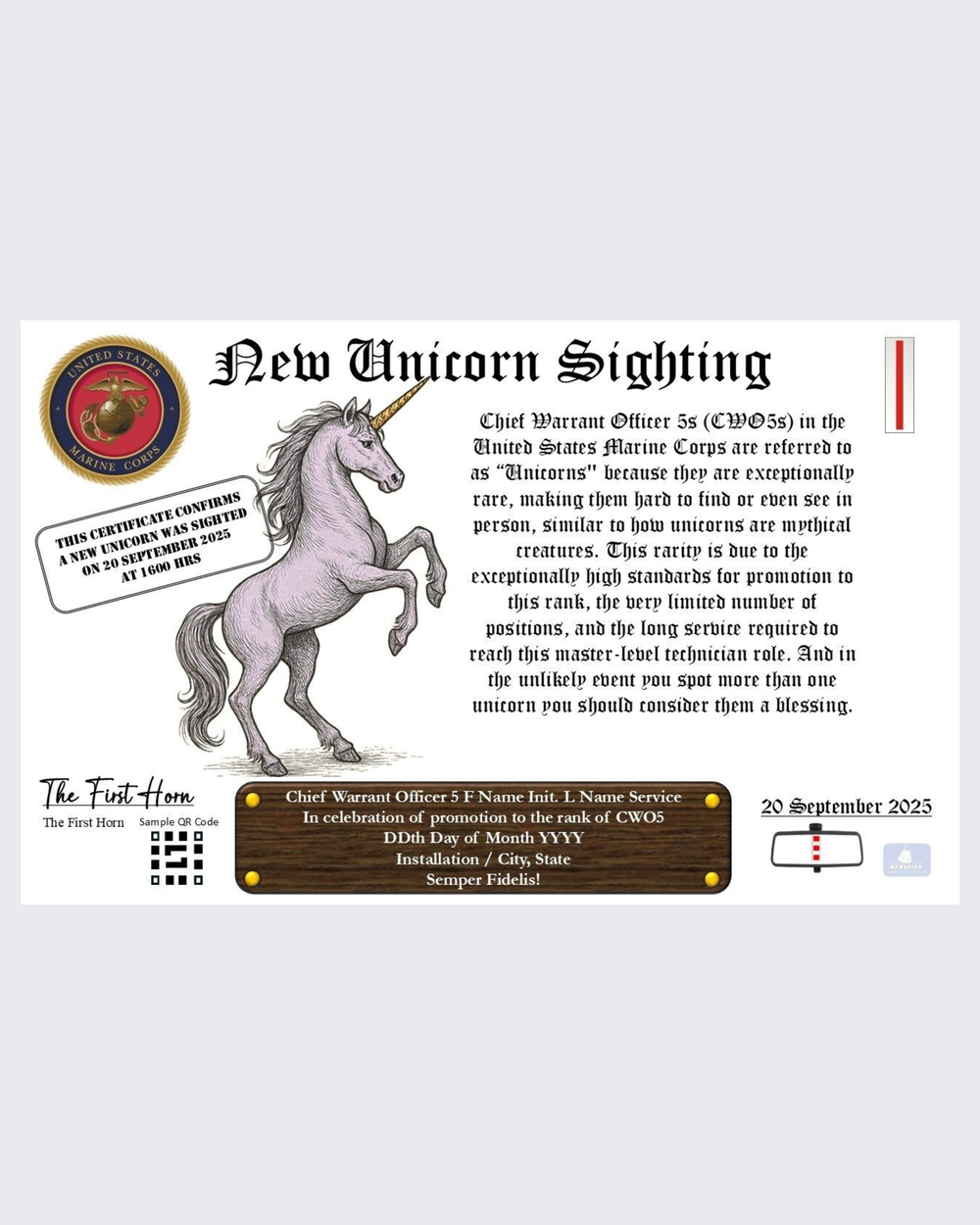 New Unicorn Sighting